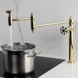 Belknap Two-Handle 1-Hole Deck Mount Pot Filler Faucet