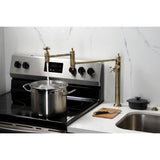 Restoration Two-Handle 1-Hole Deck Mount Pot Filler Faucet