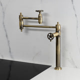 Fuller Two-Handle 1-Hole Deck Mount Pot Filler Faucet