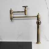 Fuller Two-Handle 1-Hole Deck Mount Pot Filler Faucet