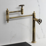 Fuller Two-Handle 1-Hole Deck Mount Pot Filler Faucet