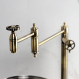 Fuller Two-Handle 1-Hole Deck Mount Pot Filler Faucet