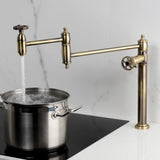 Fuller Two-Handle 1-Hole Deck Mount Pot Filler Faucet