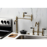 Duchess Two-Handle 1-Hole Deck Mount Pot Filler Faucet