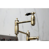 Duchess Two-Handle 1-Hole Deck Mount Pot Filler Faucet