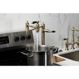 Duchess Two-Handle 1-Hole Deck Mount Pot Filler Faucet