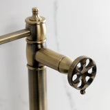 Belknap Two-Handle 1-Hole Deck Mount Pot Filler Faucet