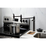Restoration Two-Handle 1-Hole Deck Mount Pot Filler Faucet