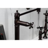 Restoration Two-Handle 1-Hole Deck Mount Pot Filler Faucet