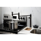 Restoration Two-Handle 1-Hole Deck Mount Pot Filler Faucet