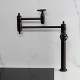 Fuller Two-Handle 1-Hole Deck Mount Pot Filler Faucet