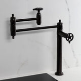 Fuller Two-Handle 1-Hole Deck Mount Pot Filler Faucet