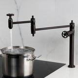 Fuller Two-Handle 1-Hole Deck Mount Pot Filler Faucet