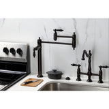 Duchess Two-Handle 1-Hole Deck Mount Pot Filler Faucet