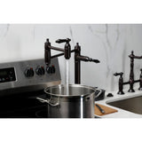 Duchess Two-Handle 1-Hole Deck Mount Pot Filler Faucet