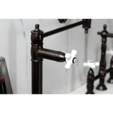 Restoration Two-Handle 1-Hole Deck Mount Pot Filler Faucet