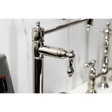 Restoration Two-Handle 1-Hole Deck Mount Pot Filler Faucet