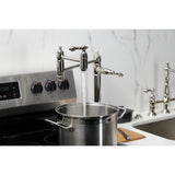 Restoration Two-Handle 1-Hole Deck Mount Pot Filler Faucet
