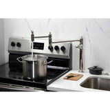 Restoration Two-Handle 1-Hole Deck Mount Pot Filler Faucet