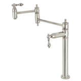 Restoration Two-Handle 1-Hole Deck Mount Pot Filler Faucet
