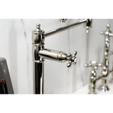 Restoration Two-Handle 1-Hole Deck Mount Pot Filler Faucet