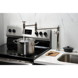 Restoration Two-Handle 1-Hole Deck Mount Pot Filler Faucet