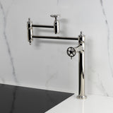 Fuller Two-Handle 1-Hole Deck Mount Pot Filler Faucet