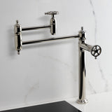 Fuller Two-Handle 1-Hole Deck Mount Pot Filler Faucet