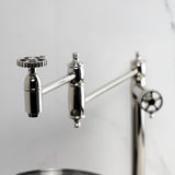 Fuller Two-Handle 1-Hole Deck Mount Pot Filler Faucet