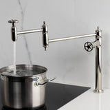 Fuller Two-Handle 1-Hole Deck Mount Pot Filler Faucet