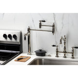 Duchess Two-Handle 1-Hole Deck Mount Pot Filler Faucet