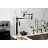 Duchess Two-Handle 1-Hole Deck Mount Pot Filler Faucet