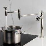 Belknap Two-Handle 1-Hole Deck Mount Pot Filler Faucet