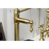 Restoration Two-Handle 1-Hole Deck Mount Pot Filler Faucet