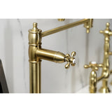 Restoration Two-Handle 1-Hole Deck Mount Pot Filler Faucet