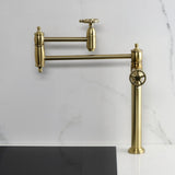 Fuller Two-Handle 1-Hole Deck Mount Pot Filler Faucet