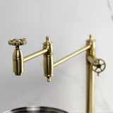 Fuller Two-Handle 1-Hole Deck Mount Pot Filler Faucet