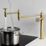 Fuller Two-Handle 1-Hole Deck Mount Pot Filler Faucet