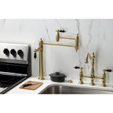 Duchess Two-Handle 1-Hole Deck Mount Pot Filler Faucet