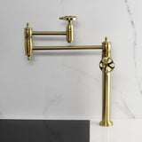 Belknap Two-Handle 1-Hole Deck Mount Pot Filler Faucet