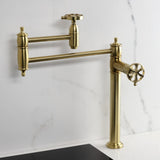 Belknap Two-Handle 1-Hole Deck Mount Pot Filler Faucet