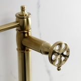 Belknap Two-Handle 1-Hole Deck Mount Pot Filler Faucet
