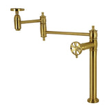 Belknap Two-Handle 1-Hole Deck Mount Pot Filler Faucet