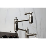 Restoration Two-Handle 1-Hole Deck Mount Pot Filler Faucet