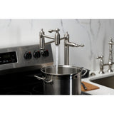 Restoration Two-Handle 1-Hole Deck Mount Pot Filler Faucet