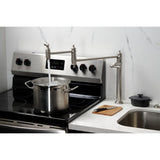 Restoration Two-Handle 1-Hole Deck Mount Pot Filler Faucet