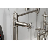 Restoration Two-Handle 1-Hole Deck Mount Pot Filler Faucet