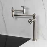 Fuller Two-Handle 1-Hole Deck Mount Pot Filler Faucet