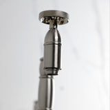 Wendell Two-Handle 1-Hole Deck Mount Pot Filler Faucet with Knurled Handle