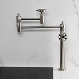 Belknap Two-Handle 1-Hole Deck Mount Pot Filler Faucet